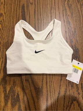 Nike White Sports Bra